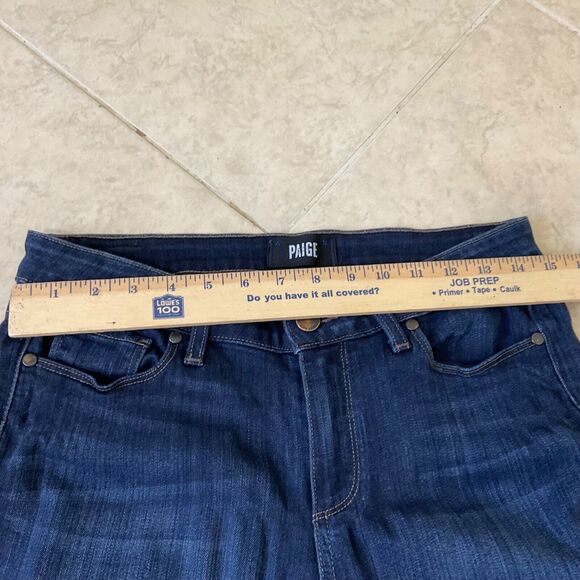 PAIGE Verdugo Crop JEANS WOMEN’S size 31 Blue Denim USA - Picture 6 of 11